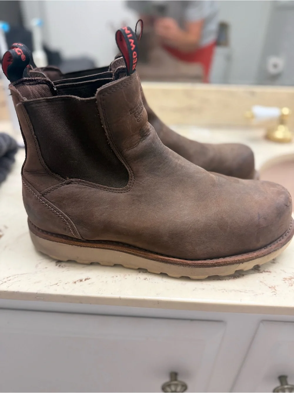 Red Wing Shoes Men's Brown Pull-On Chukka Boots